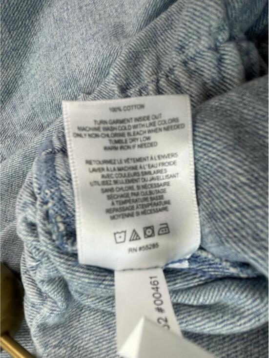 NWT Express X LADYGANG Women’s Blue Denim Zip Front Belted Jumpsuit Size 8 - Picture 10 of 10